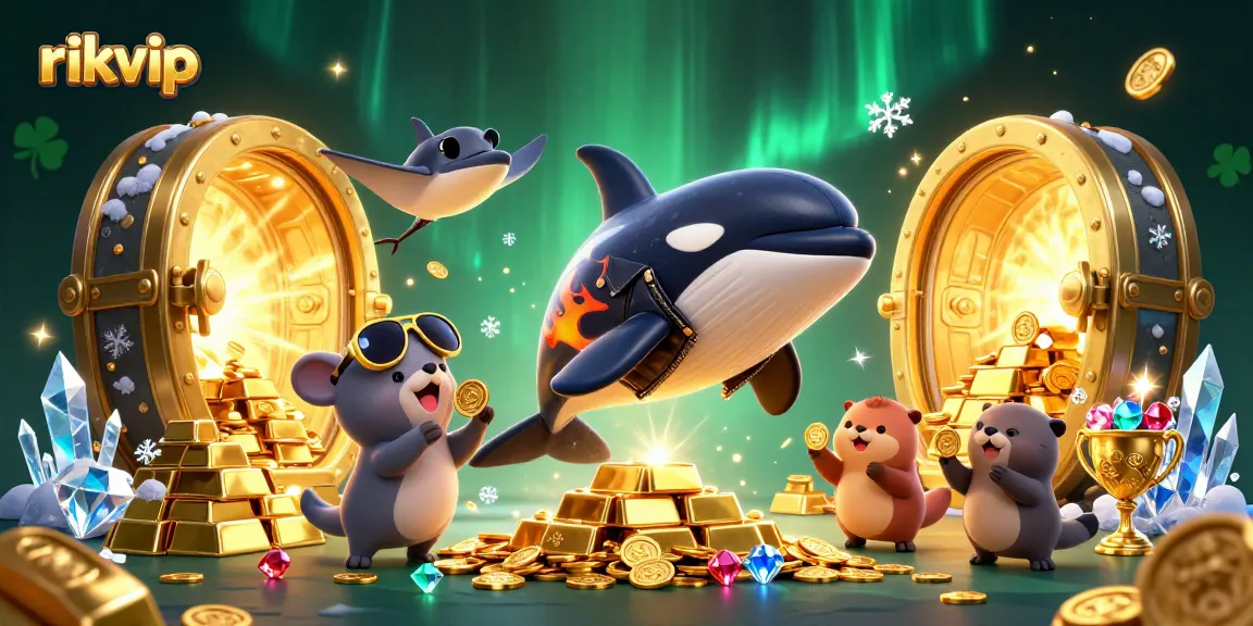 Experience thrilling wins with rikvip and cartoon characters in a vibrant casino adventure.